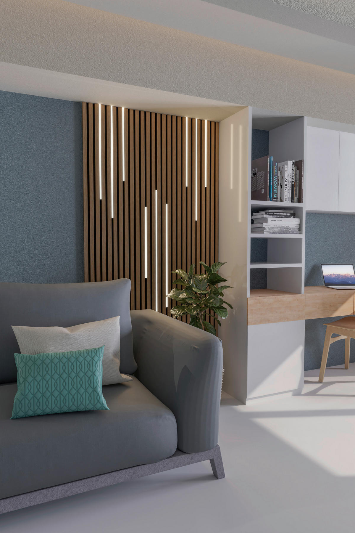 Nolo LED-Leuchtenset für Akustik-Paneele C16542PN L: ca. 75 cm Akustikpaneelleuchten LKK - (75,00cm) - Nolo