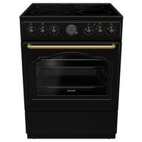 Gorenje Stand-Elektroherd schwarz B/H/T: ca. 60x85x60 cm Stand-Elektroherd GECS6B70CLB - schwarz (60,00/85,00/60,00cm) - Gorenje