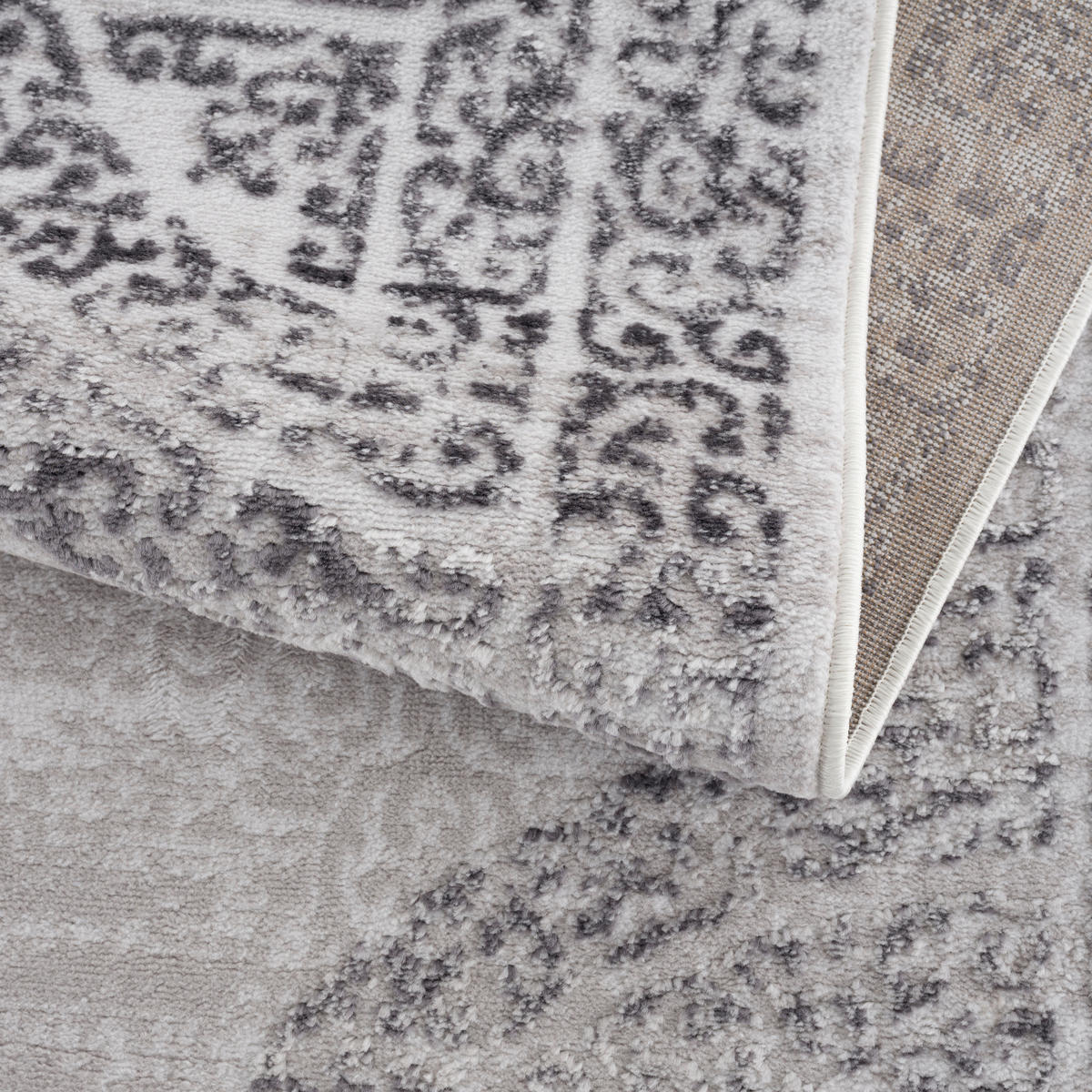 Sanat Teppich Evra B/L: ca. 80x300 cm Evra - hellgrau (80,00/300,00cm) - Sanat