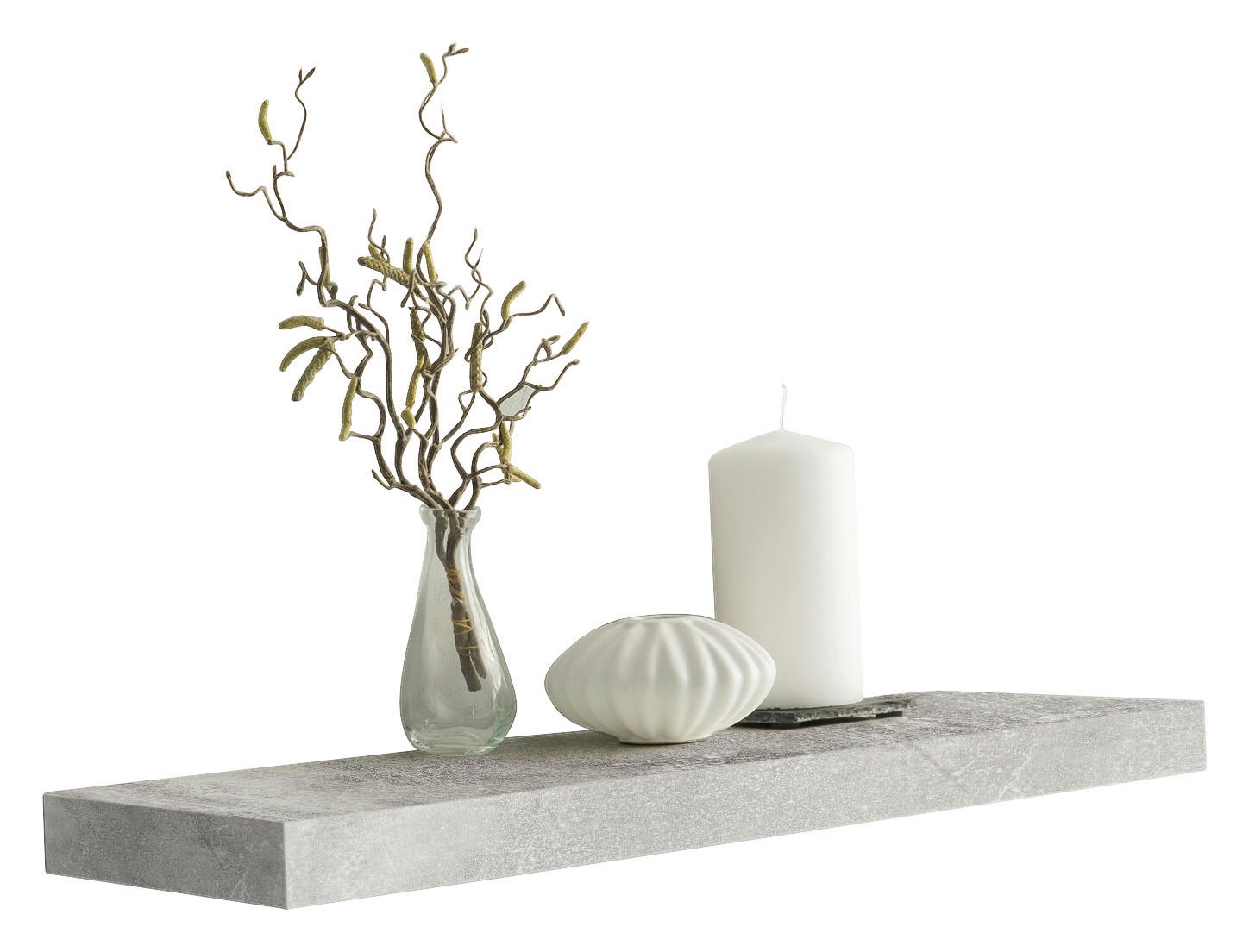 Wandboard Shelvy 60 Beton Optik B/H/T: ca. 60x4x24 cm Shelvy 60 - (60,00/4,00/24,00cm)