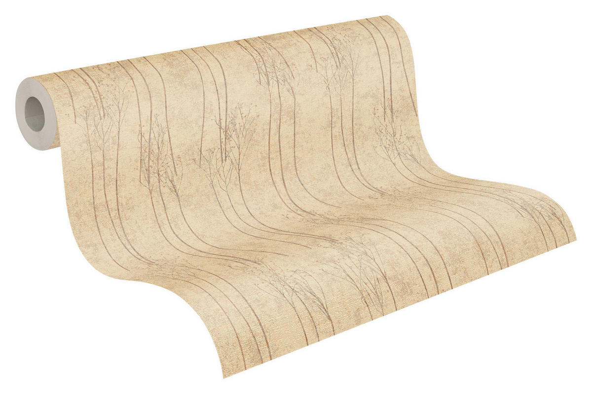 A.S.Creation Vliestapete beige B/H/D: ca. 53x1005x8,8 cm Vliestapete - beige (8,80/1005,00cm) - A.S.Creation