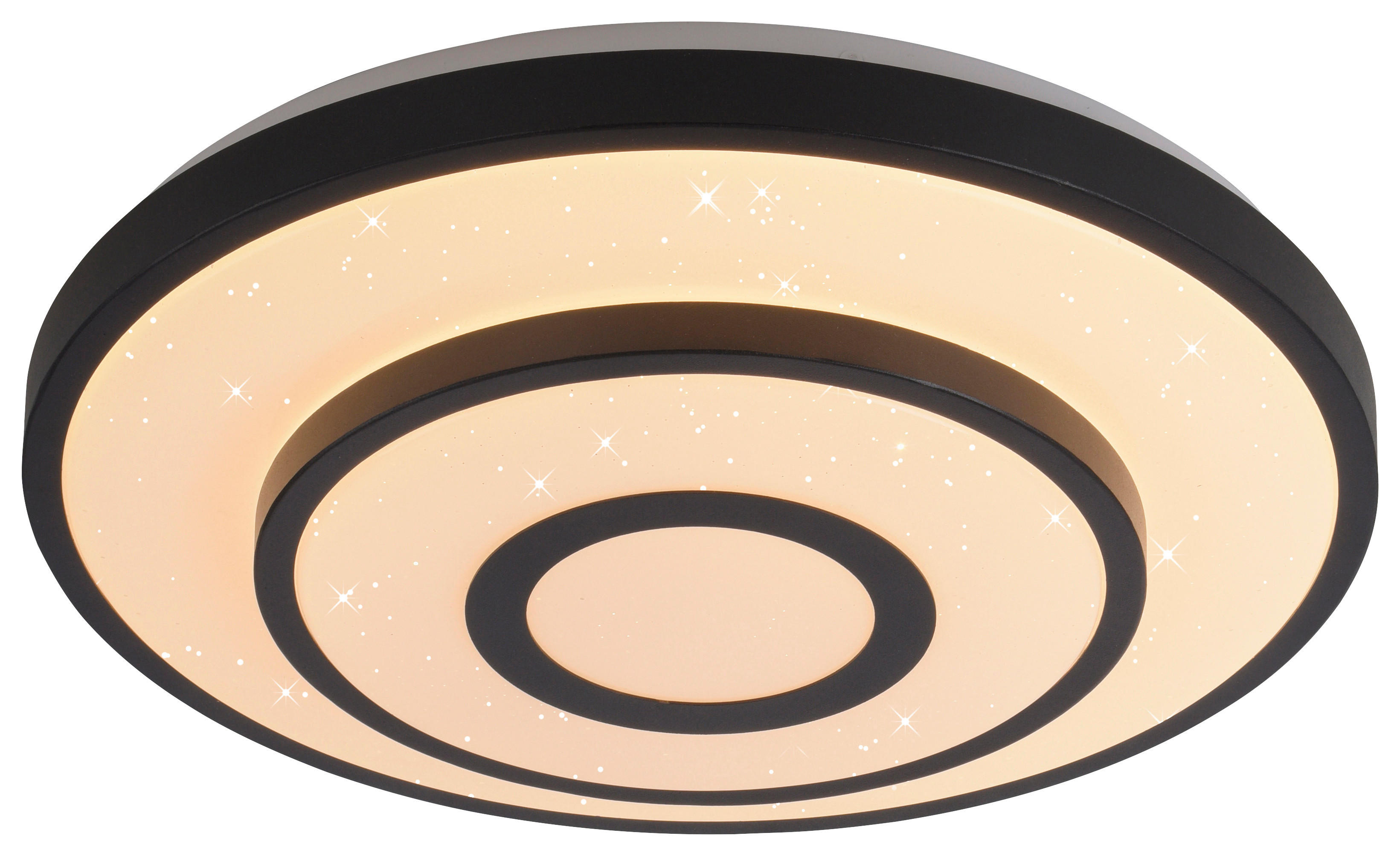 Just Light LED-Deckenleuchte schwarz H/D: ca. 8,5x37,5 cm LED-Deckenleuchte_Turanus - schwarz (37,50/8,50cm) - Just Light