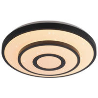 Just Light LED-Deckenleuchte schwarz H/D: ca. 8,5x37,5 cm LED-Deckenleuchte_Turanus - schwarz (37,50/8,50cm) - Just Light