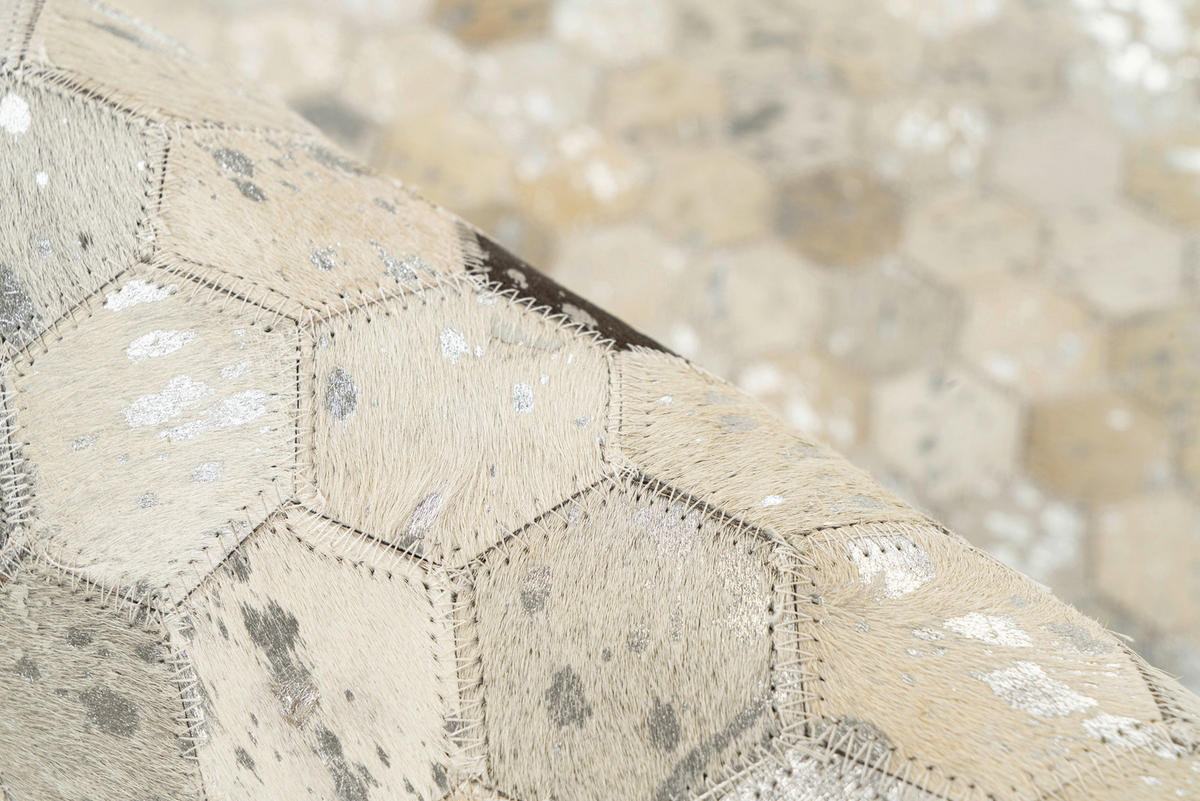 360Living Teppich Ravi grau B/L: ca. 160x230 cm Ravi - silber/grau (160,00/230,00cm) - 360Living