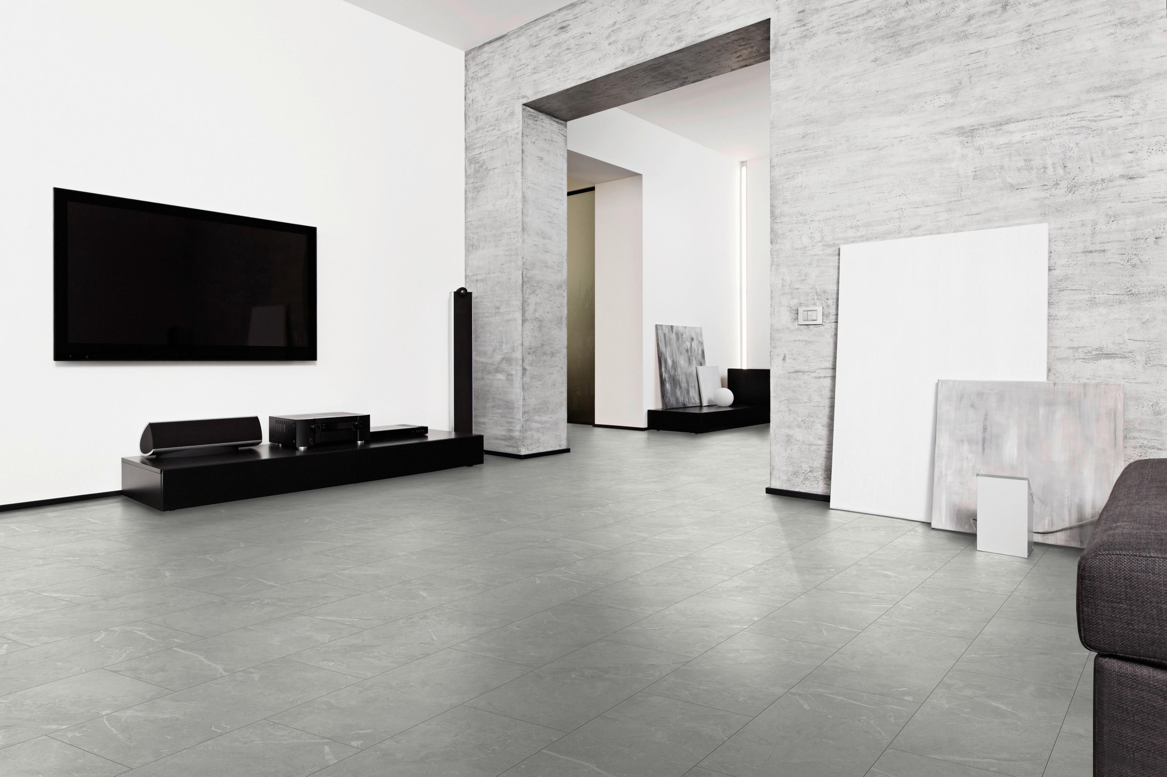 Visiogrande Laminatboden Granit weiß ca. 2,367 m² im Paket  B/L: ca. 28x60,4 cm pro Paket Granit weiß ca. 2,367 m² im Paket - weiß (28,00/60,40cm) - Visiogrande
