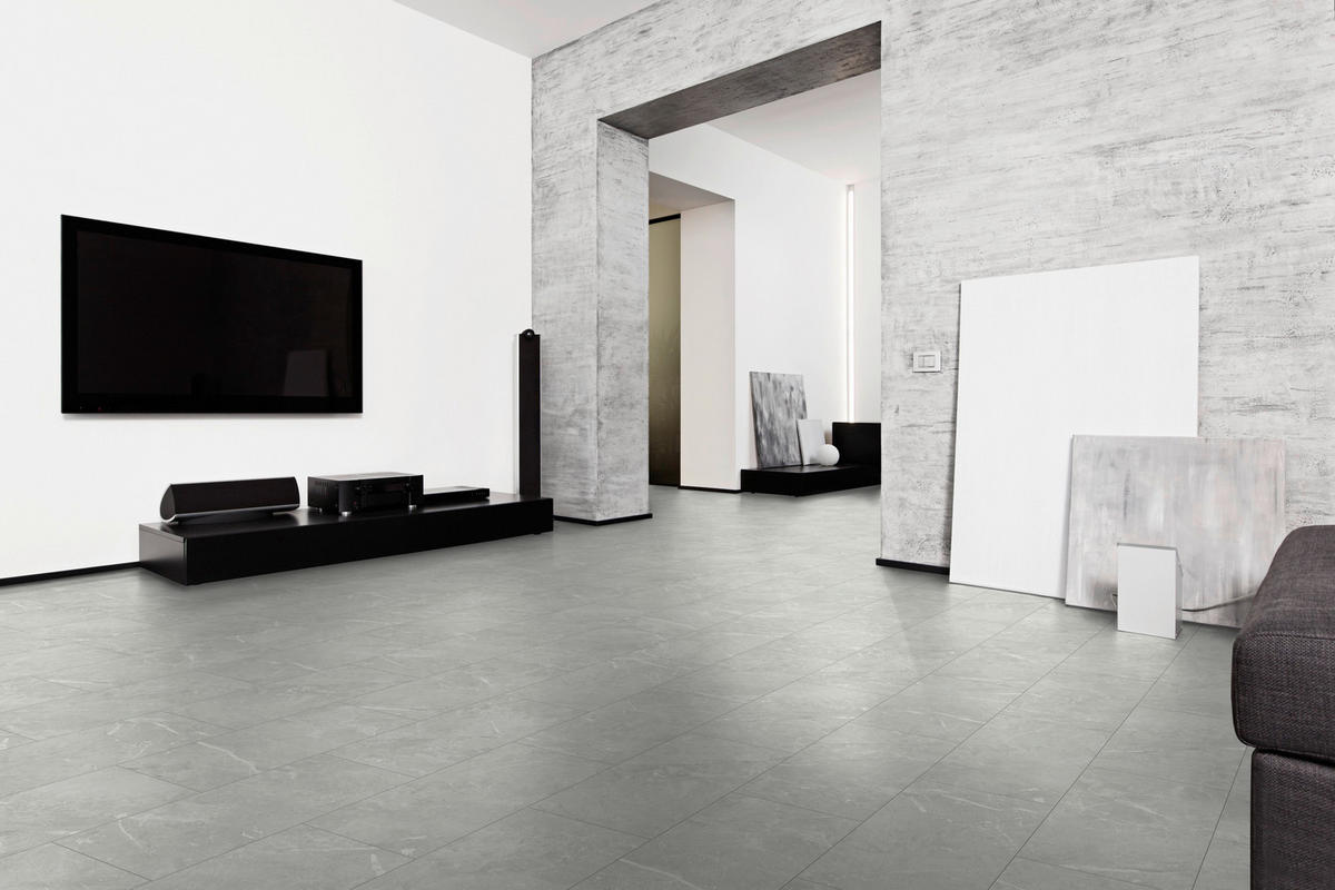 Visiogrande Laminatboden Granit weiß ca. 2,367 m² im Paket  B/L: ca. 28x60,4 cm pro Paket Granit weiß ca. 2,367 m² im Paket - weiß (28,00/60,40cm) - Visiogrande