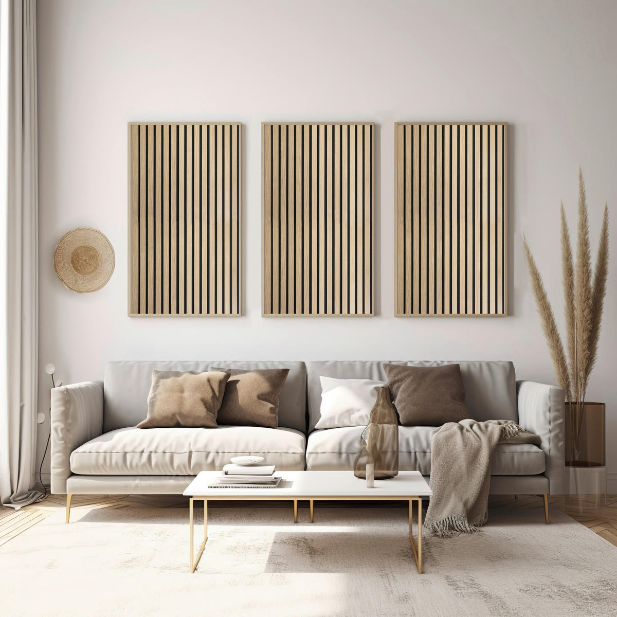 Akustikpaneel Eiche natur L/B/H: ca. 1,9x56,1x119 cm pro Stück Akustikplatte 119x56 Eiche furniert - Eiche natur (1,90/56,10/119,00cm)