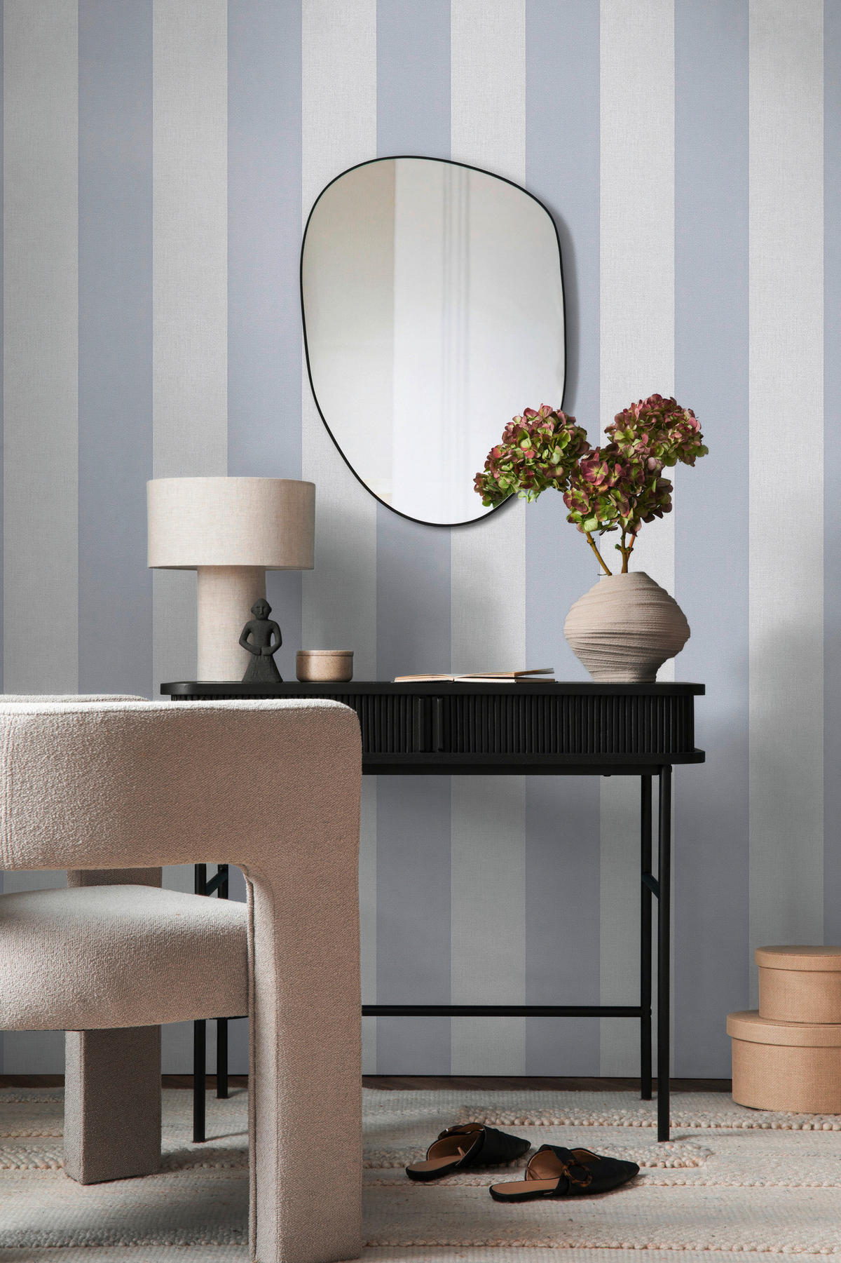 A.S.Creation Vliestapete hellgrau B/H/D: ca. 53x1005x9,8 cm Vliestapete - hellgrau (9,80/1005,00cm) - A.S.Creation