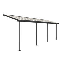 Palram Terrassendach Sierra grau Aluminium B/H/T: ca. 671x300x230 cm Sierra - grau (671,00/300,00/230,00cm) - Palram