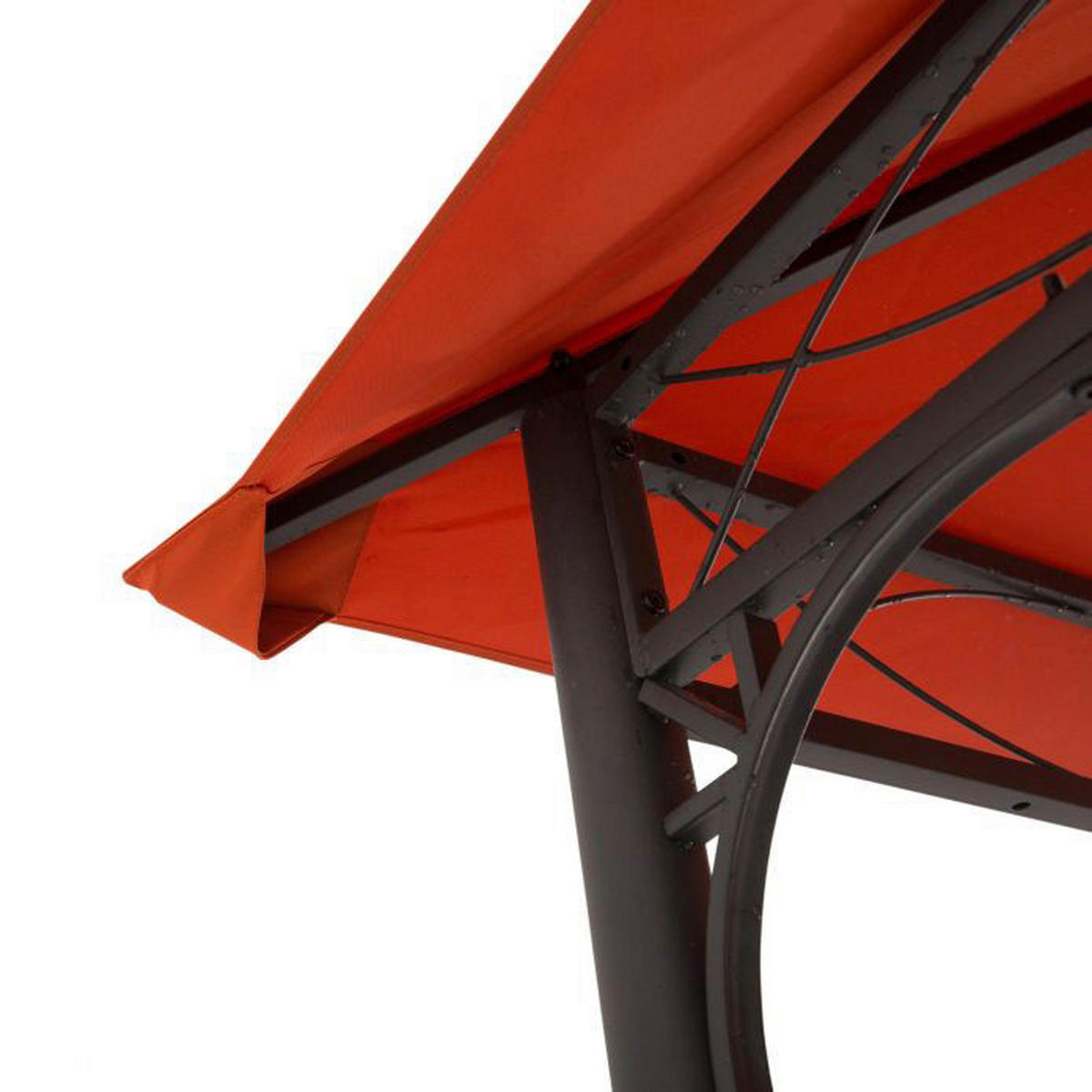 Outsunny Ersatzdach orange Polyester-Mischgewebe B/L: ca. 300x300 cm Ersatzdach - orange (300,00/300,00cm) - Outsunny