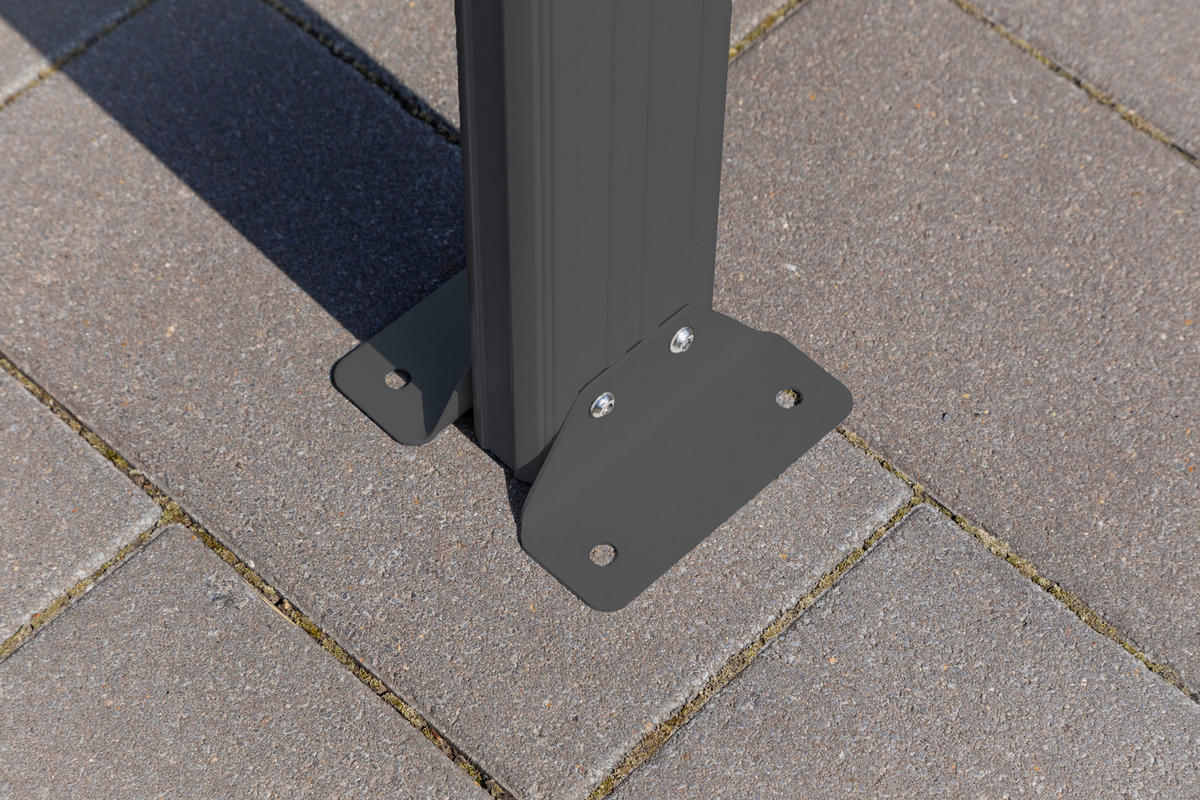 Westmann Carport 17m² B/H/T: ca. 300x220x576 cm 17m² - anthrazit (300,00/220,00/576,00cm) - Westmann