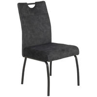 Stuhl Evelyn anthrazit Microfaser B/H/T: ca. 50x97x62 cm Evelyn - anthrazit/grau (50,00/97,00/62,00cm)