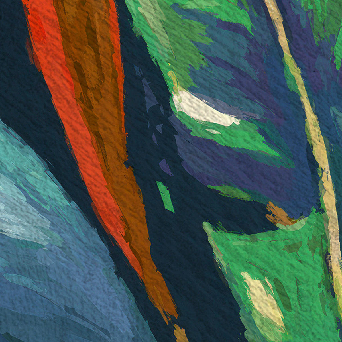 Komar Fototapete Colourful Leaves B/L: ca. 200x250 cm Colourful Leaves - (200,00/250,00cm) - Komar