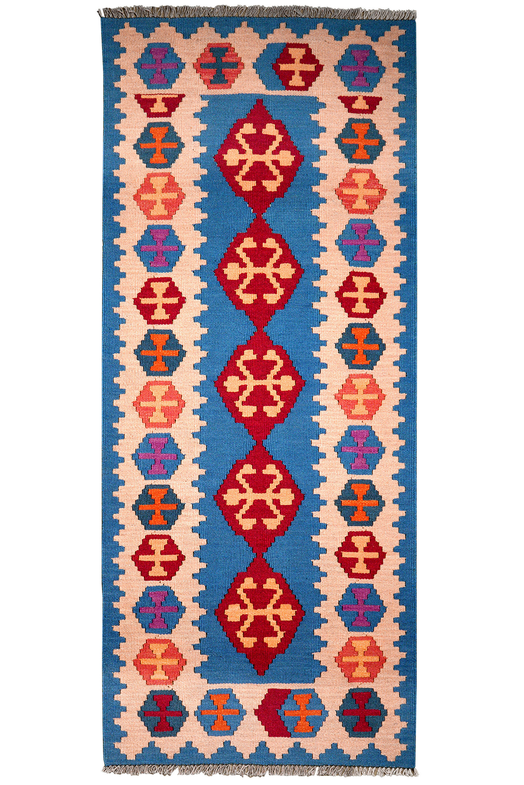 PersaTepp Teppich Kelim Gashgai multicolor B/L: ca. 84x201 cm Kelim Gashgai - multicolor (84,00/201,00cm) - PersaTepp