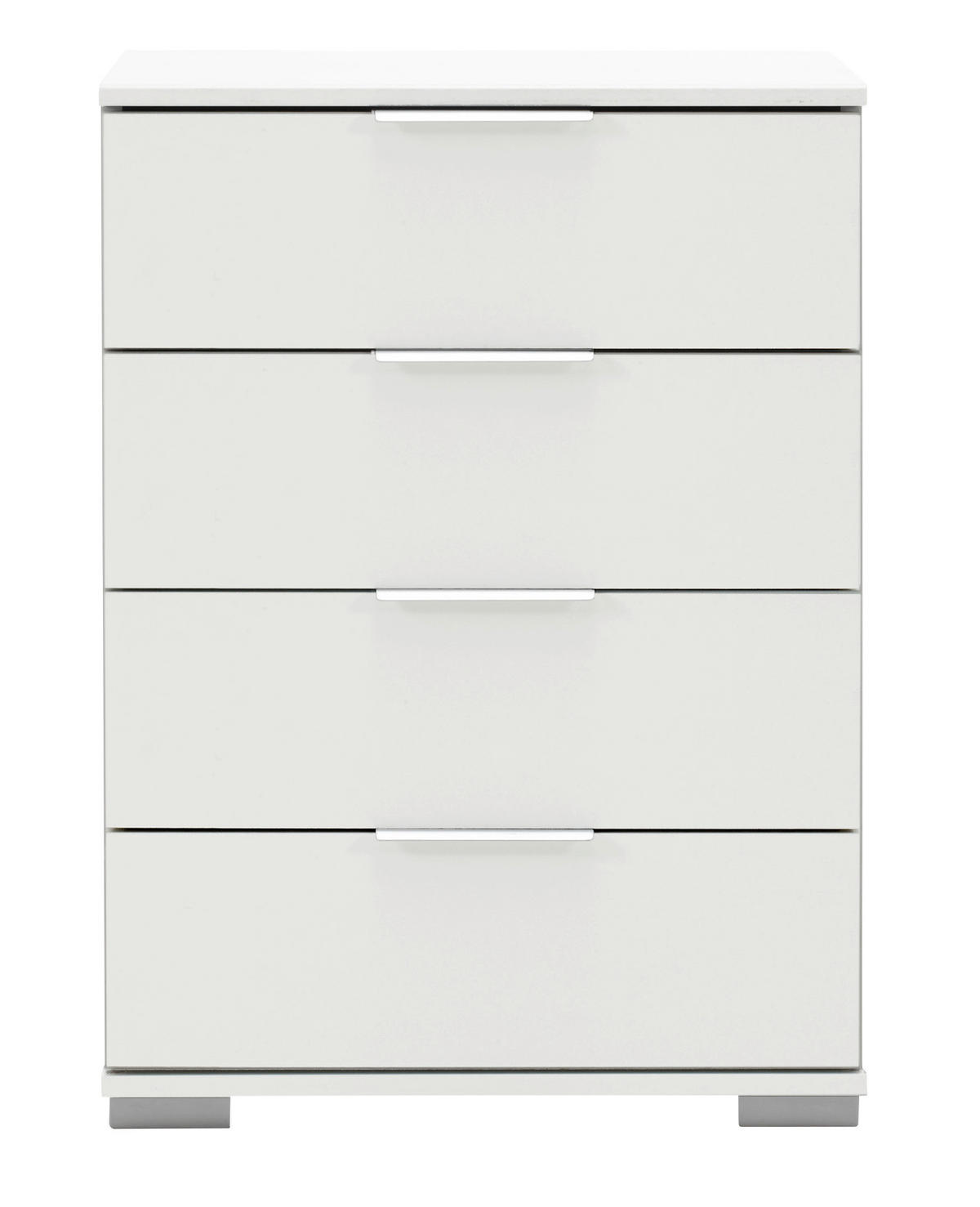 Nachtkonsole Easy Plus Alpinweiß B/H/T: ca. 52x74x38 cm Easy Plus - Alpinweiß/Silbergrau (52,00/74,00/38,00cm)