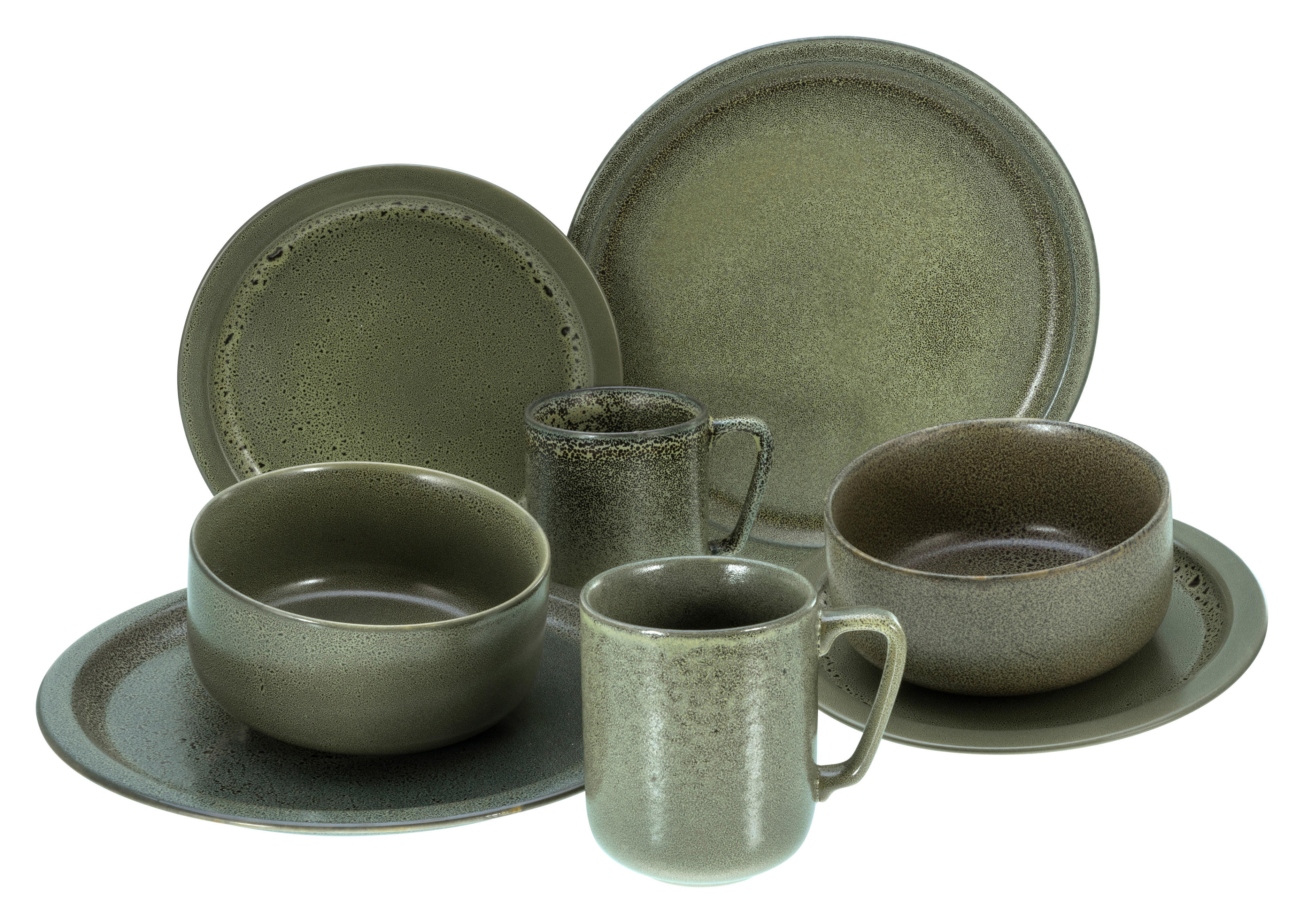 bei CreaTable Stone POCO Keramik ▷ Lava Tafelservice tlg. 12 kaufen schwarz online
