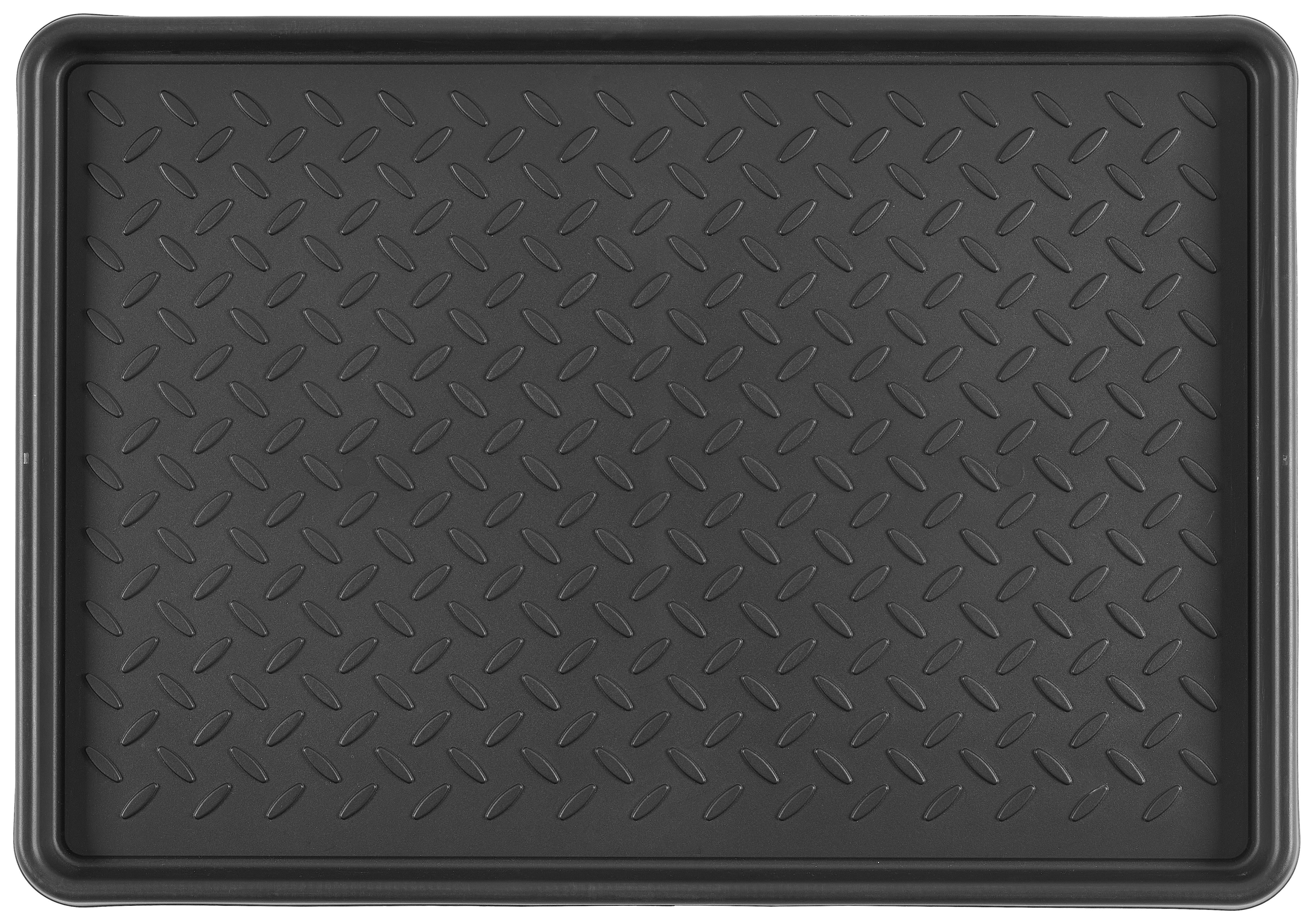 Abtropfschale schwarz B/L: ca. 37x53 cm Schuhabtropfschale_2Paar - schwarz (37,00/53,00cm)