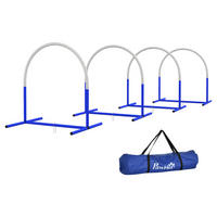 PawHut Hunde-Agility-Set blau Kunststoff B/H/L: ca. 64x95x88 cm Hunde-Agility-Set - blau/weiß (88,00/64,00/95,00cm) - PawHut