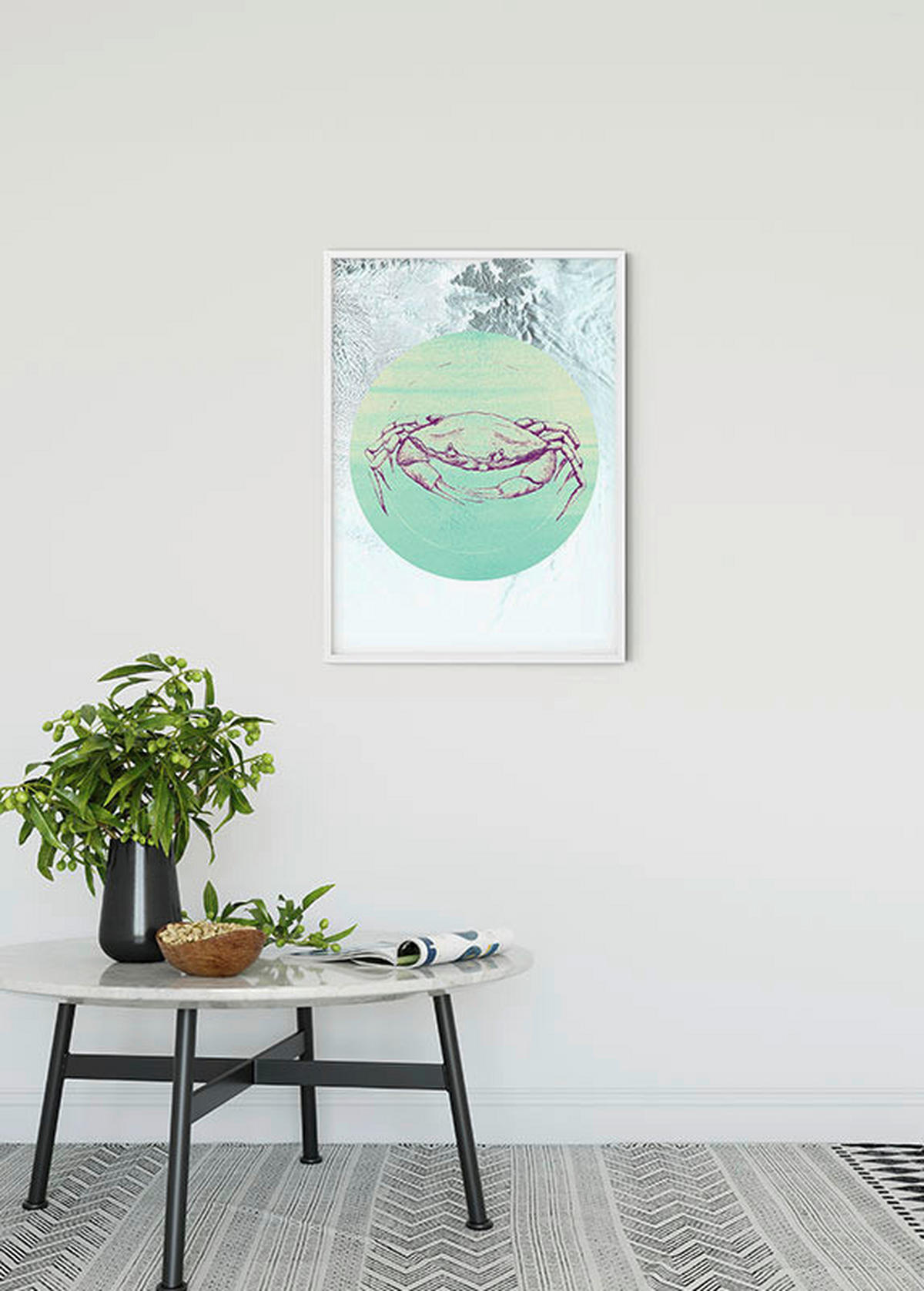 Komar Poster Crab Sea Tiere B/L: ca. 50x70 cm Crab Sea - (50,00/70,00cm) - Komar