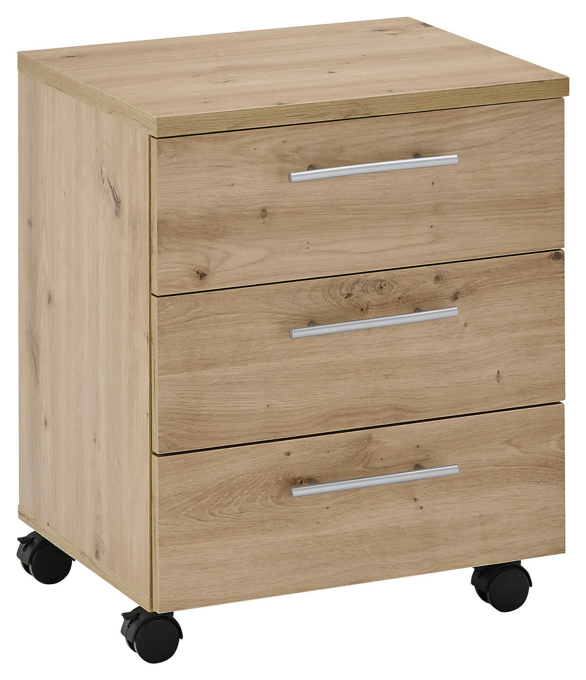Rollcontainer Ben Eiche Artisan Nachbildung B/H/T: ca. 40x56x39 cm Ben - Eiche (40,00/56,00/39,00cm)