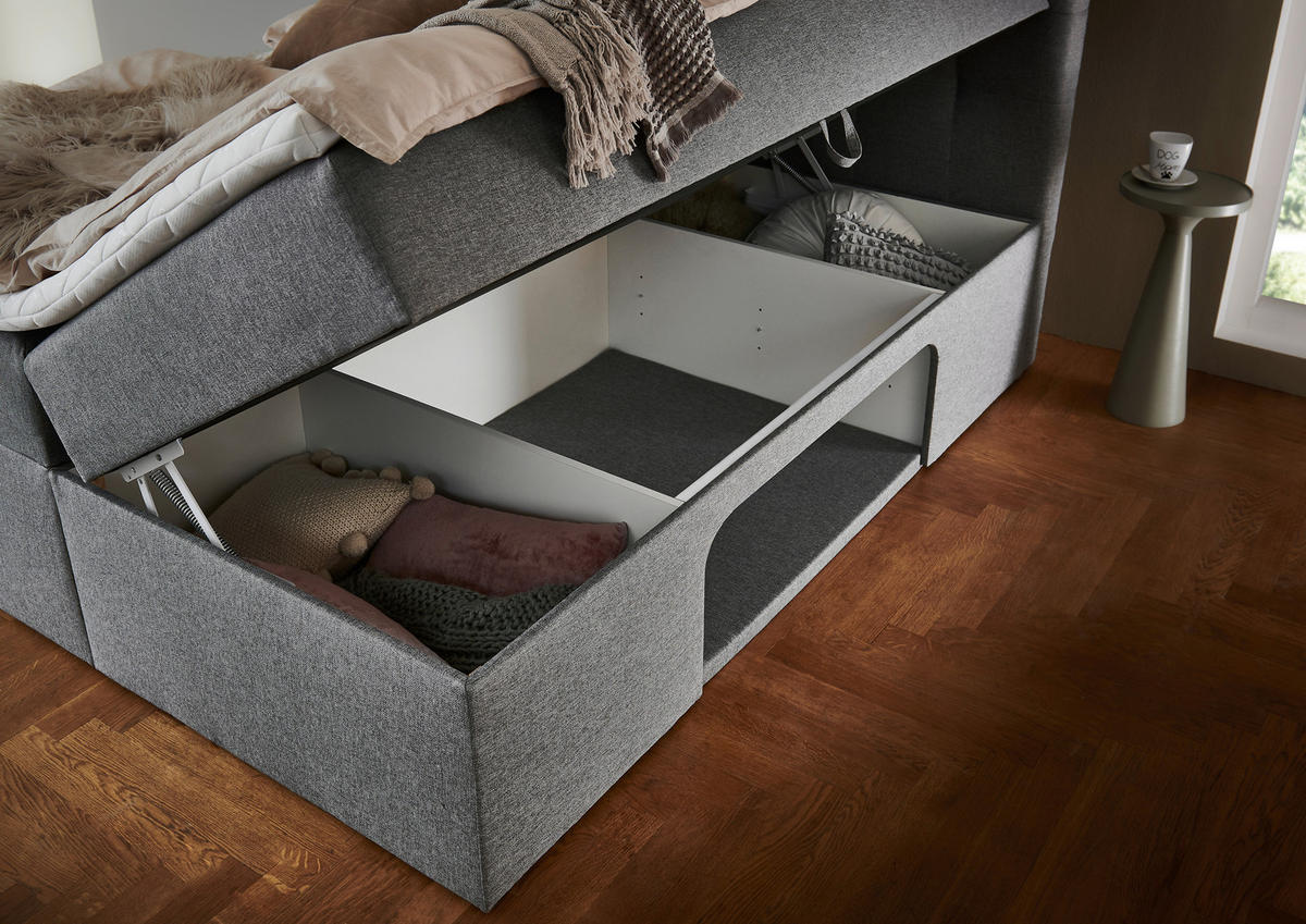 Boxbett Petty II hellgrau Petty II - hellgrau (180,00/112,00/210,00cm)