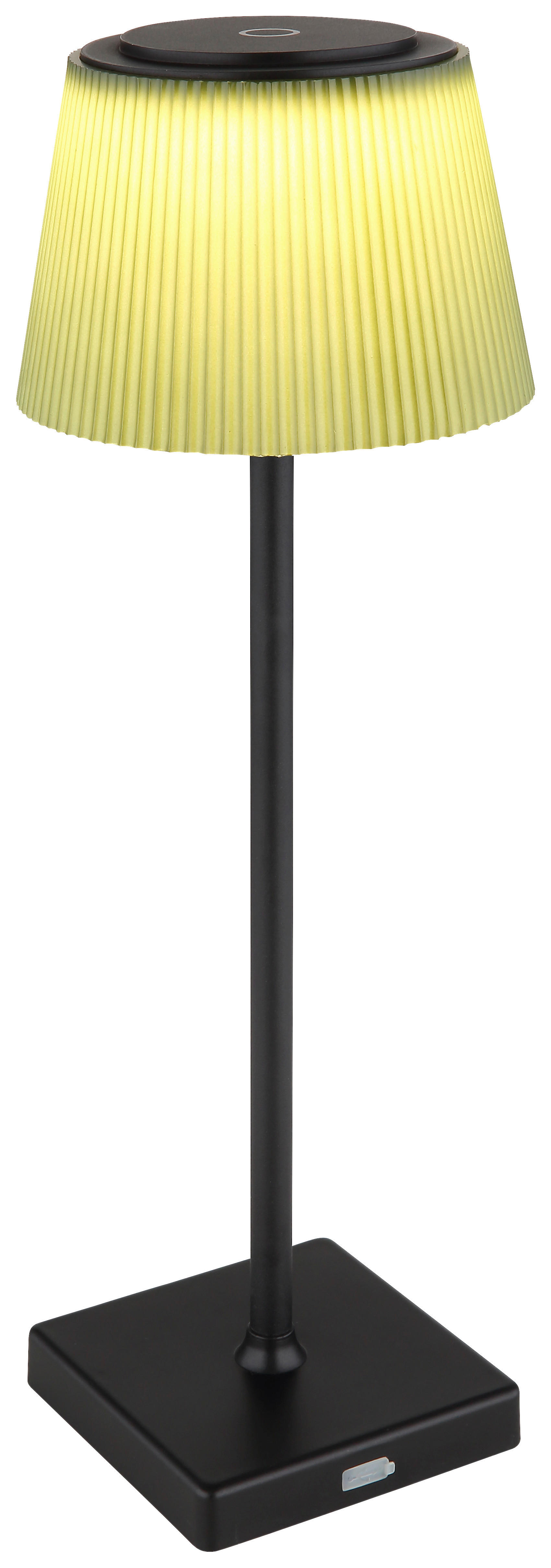 GLOBO LED-Tischleuchte braun mattschwarz Metall Kunststoff H/D: ca. 38x13 cm GREGOIR - braun/mattschwarz (13,00/38,00cm) - GLOBO