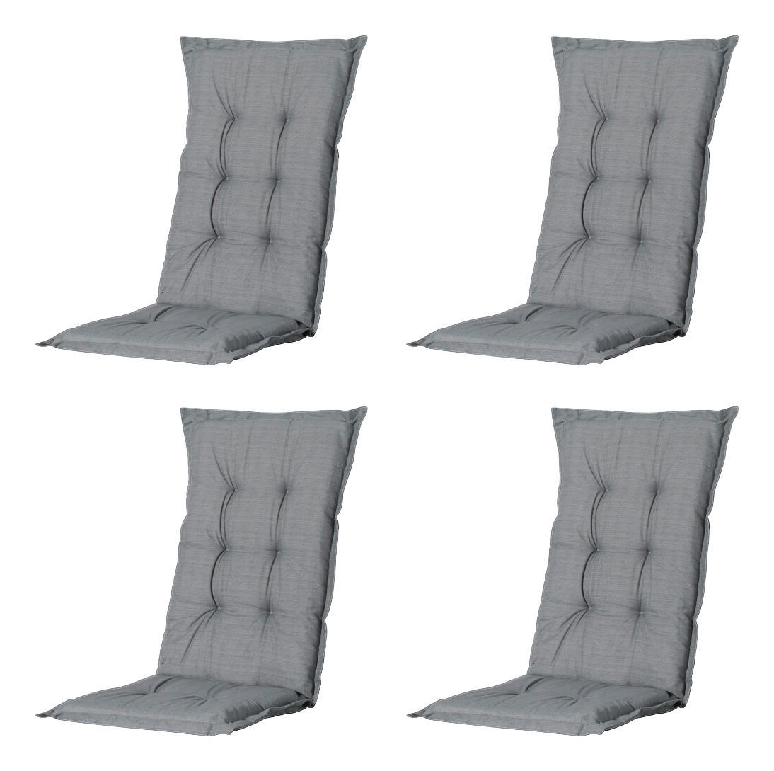 Madison Auflagen Set Basic Basic - grau (123,00/50,00/2,00cm) - Madison