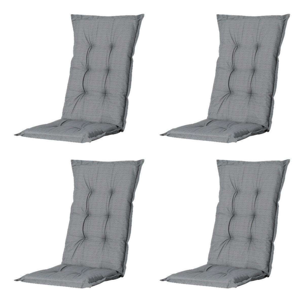 Madison Auflagen Set Basic Basic - grau (123,00/50,00/2,00cm) - Madison