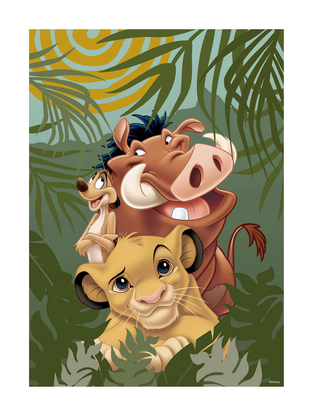 Komar Poster Lion King Carefree Lion King Carefree - Komar