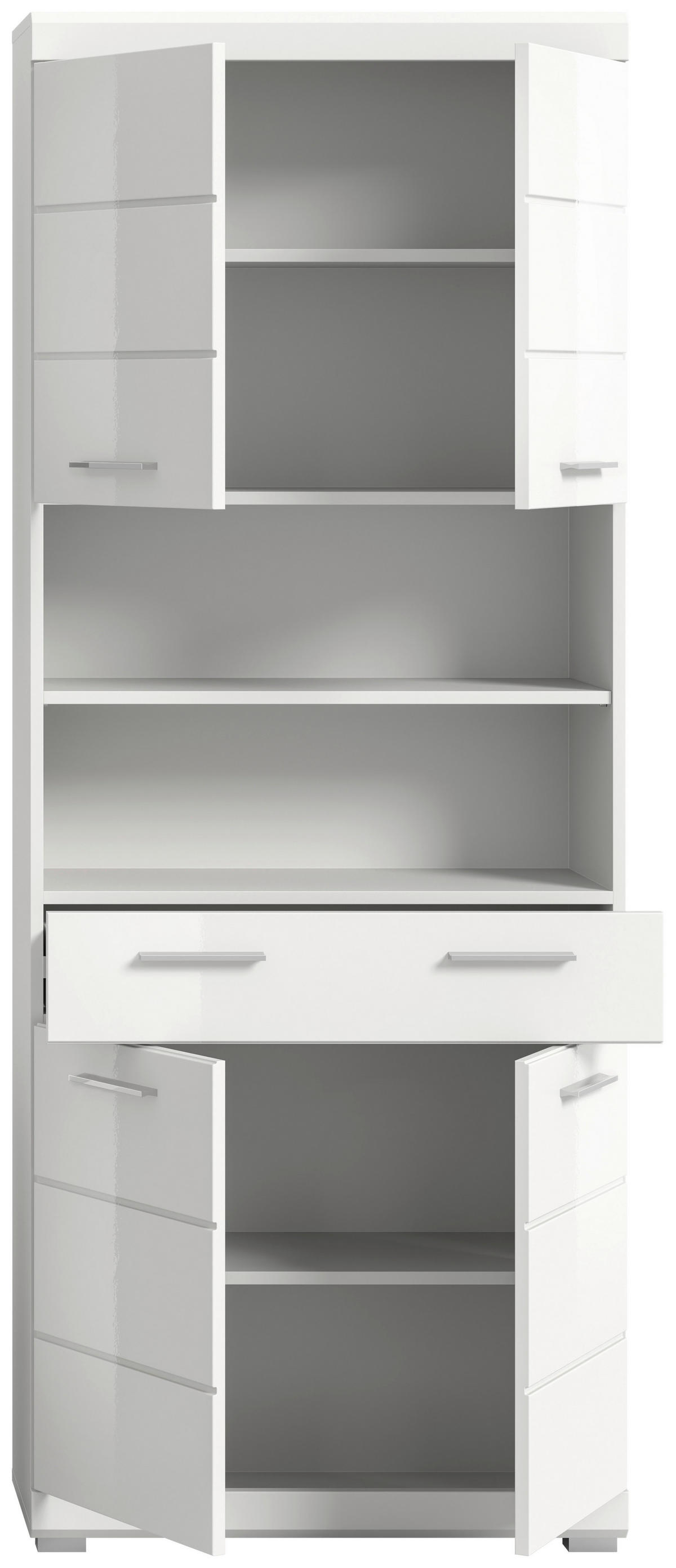 Badhochschrank Scout weiß weiß Hochglanz B/H/T: ca. 74x191x31 cm Scout - weiß (74,00/191,00/31,00cm) - xonox.home