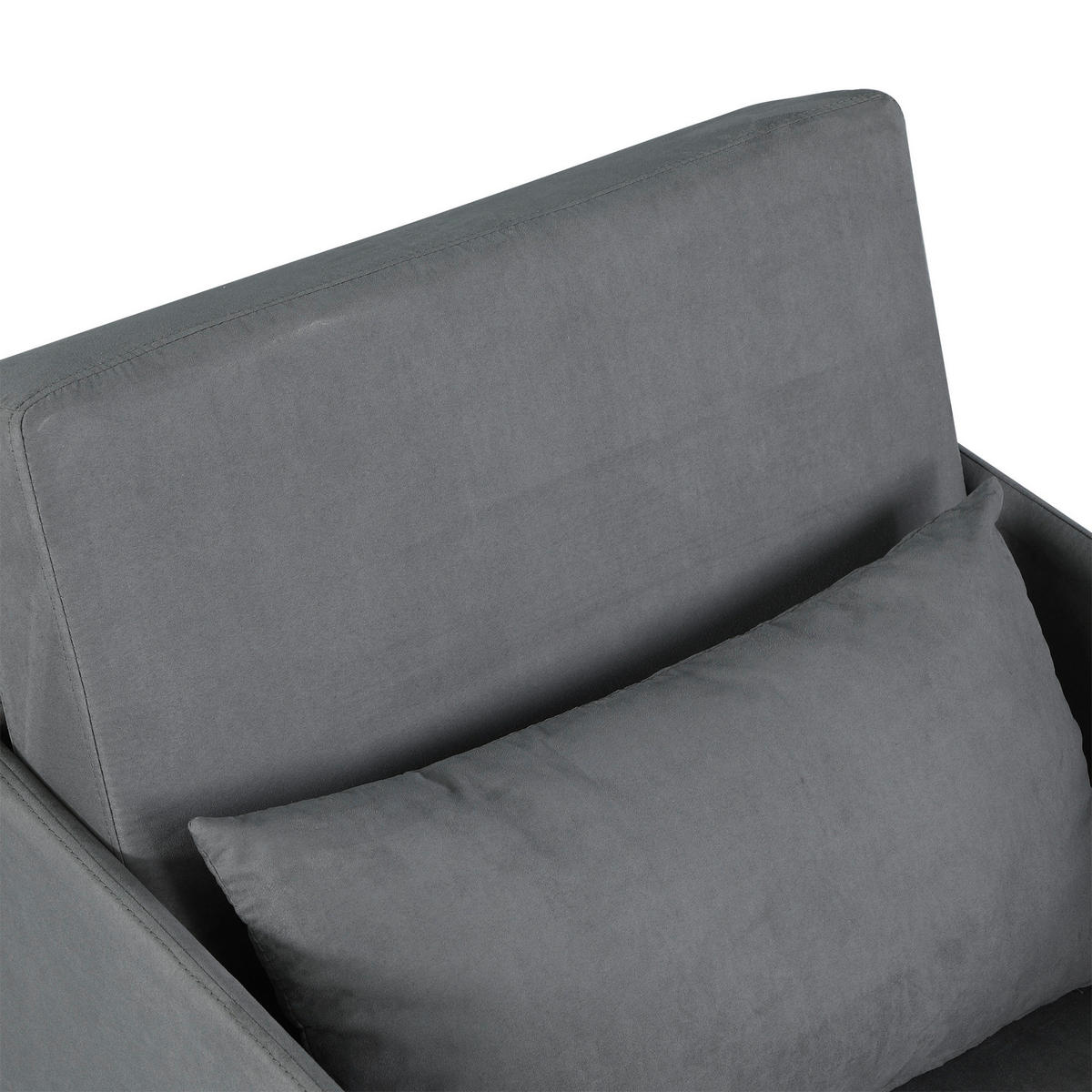 Schlafsofa 833-036 grau B/H/T: ca. 70x77x76 cm 833-036 - grau (70,00/77,00/76,00cm) - HOMCOM