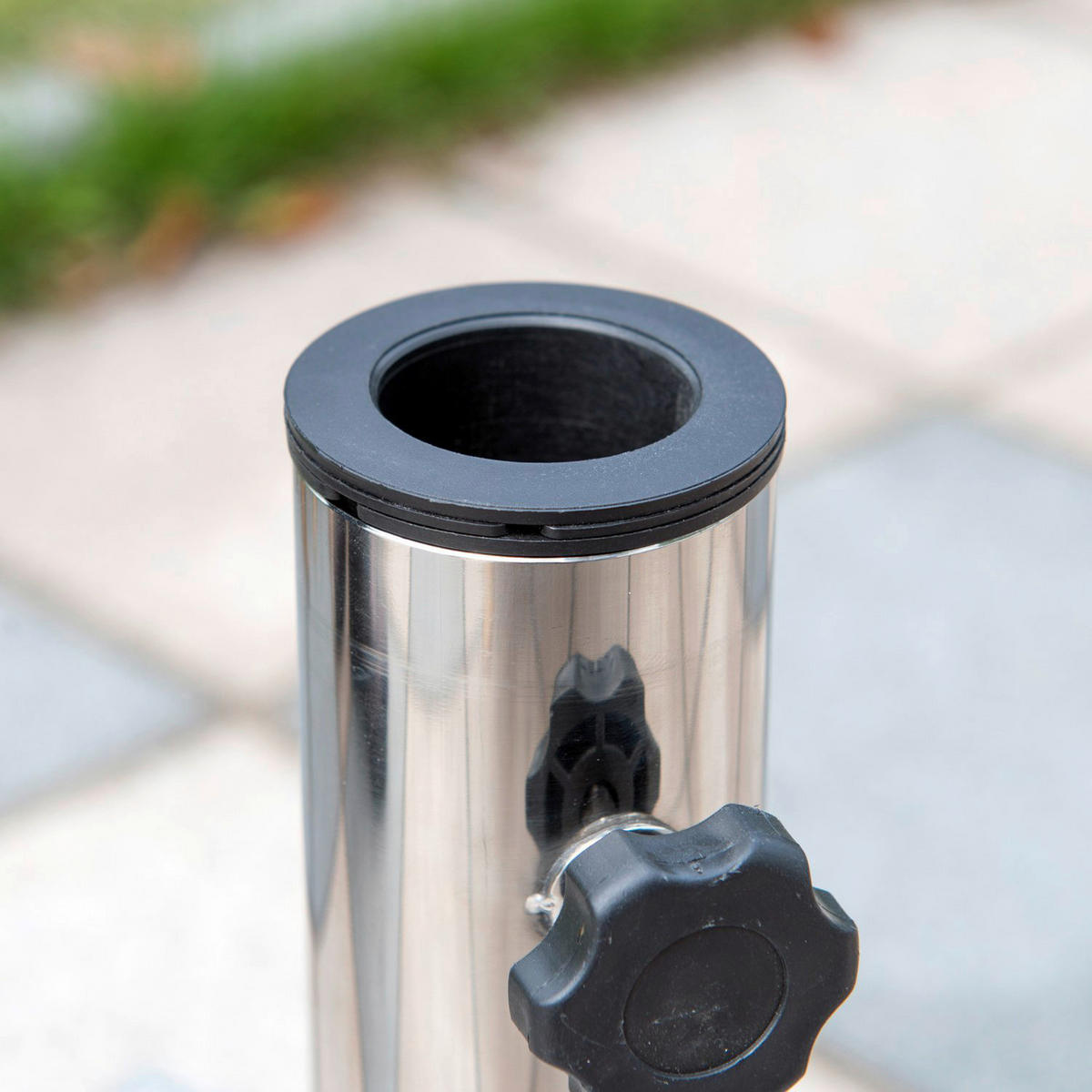 Outsunny Sonnenschirmständer grau Marmor B/H/L: ca. 40x36x40 cm Sonnenschirmständer - grau (40,00/40,00/36,00cm) - Outsunny