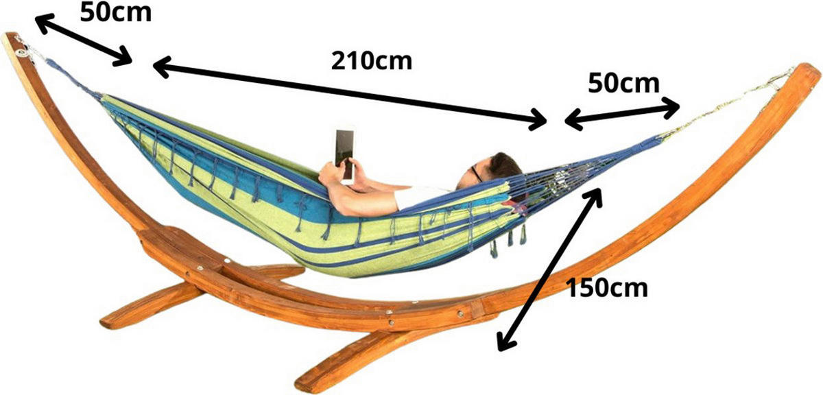 Ultranatura Hängematte grün Polyester Hängematte_UN1123_Hammock_Bali - blau/grün - Ultranatura