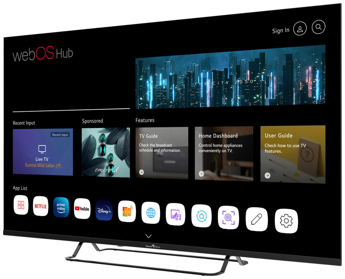 Smart-Tech LED-TV 55UW02V schwarz LED-TV_55"_4K_55UW02V_SmartTech - schwarz - Smart-Tech