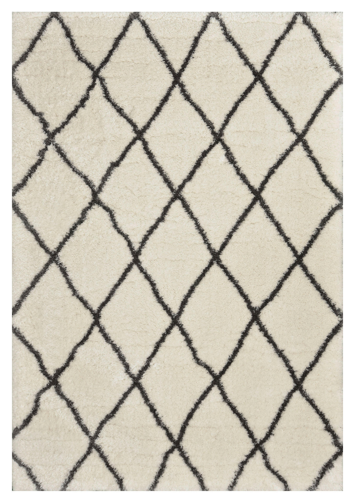 Merinos Teppich Floki Moroccan creme D: ca. 200 cm Floki Moroccan - creme/grau (200,00cm) - Merinos