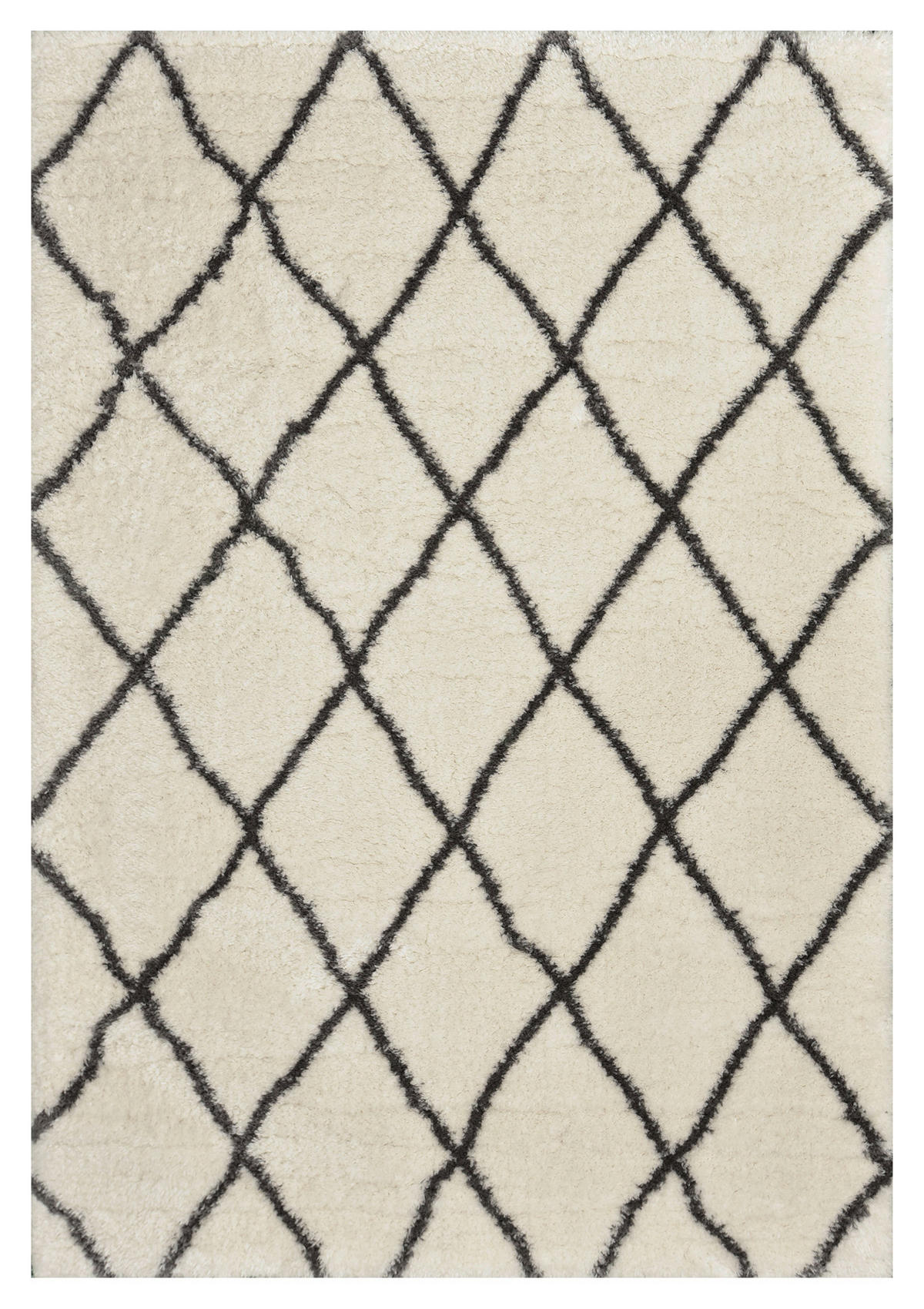 Merinos Teppich Floki Moroccan creme D: ca. 200 cm Floki Moroccan - creme/grau (200,00cm) - Merinos