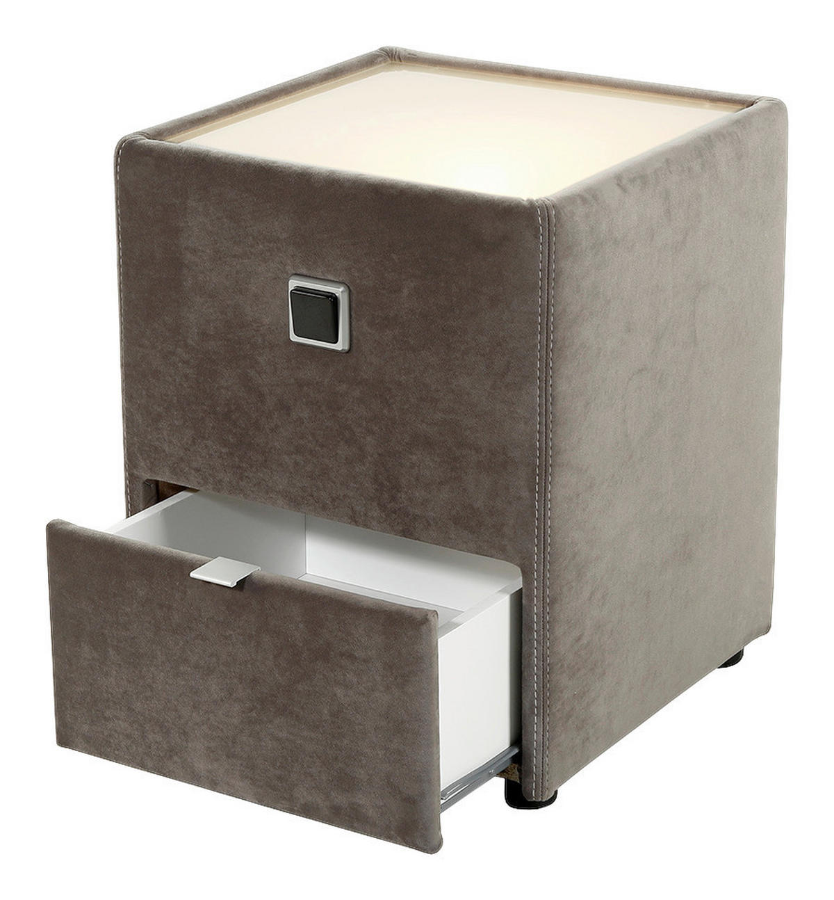 Nachtkonsole  grau Lancy_Nachtkonsole 372/09 - grau (43,00/53,00/45,00cm)