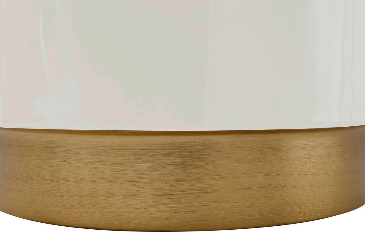 360 Living Hocker Artisse 251 elfenbein gold Metall H/D: ca. 43x51,5 cm Artisse 251 - gold/elfenbein (51,50/43,00cm) - 360 Living