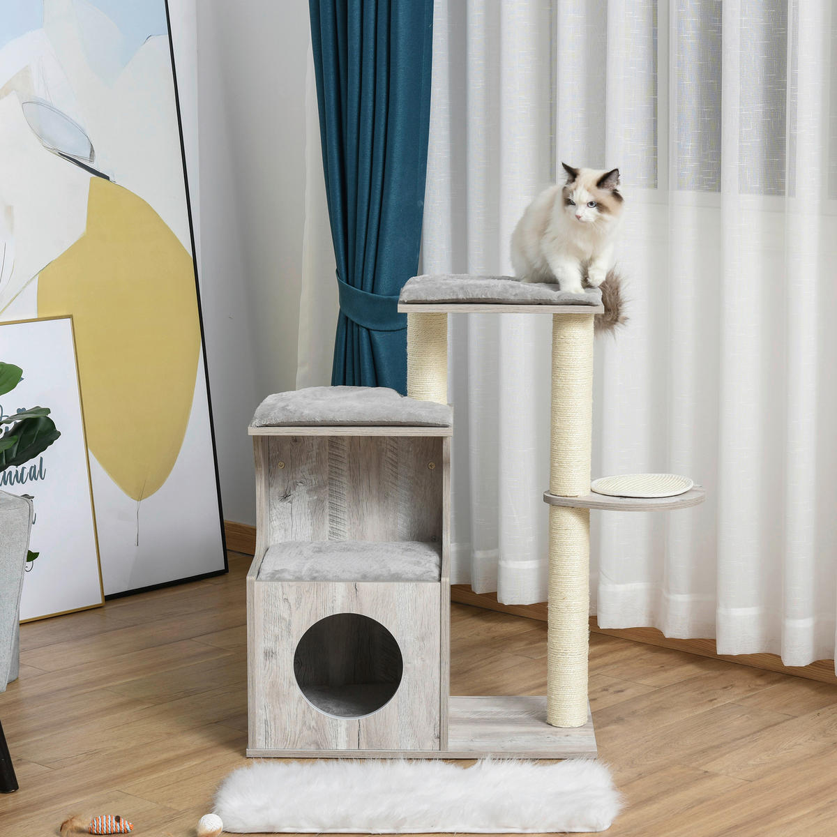 PawHut Katzenbaum Katzenbaum - (40,00/50,00/120,00cm) - PawHut