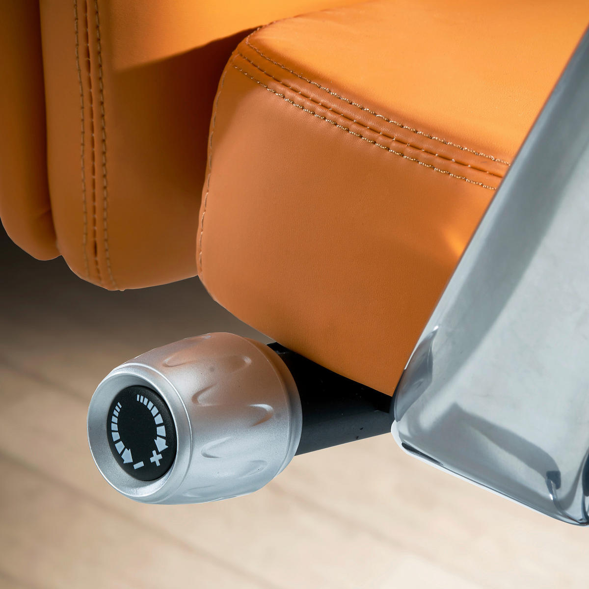 Drehstuhl braun Bürostuhl - braun (74,00/125,00/74,00cm) - Amstyle