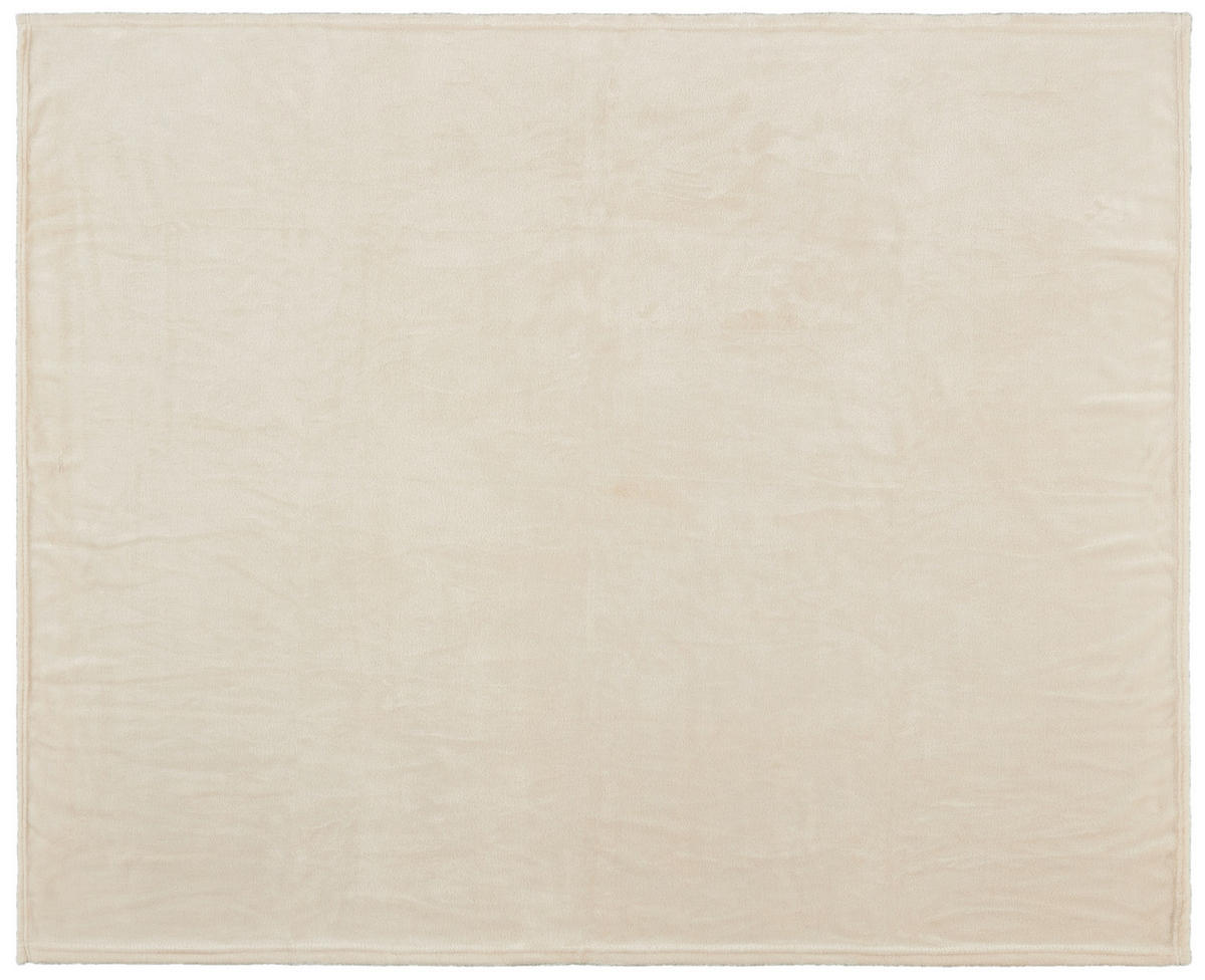 Flanelldecke Flanelldecke 130x160cm beige - beige (130,00/160,00cm) - Sensation