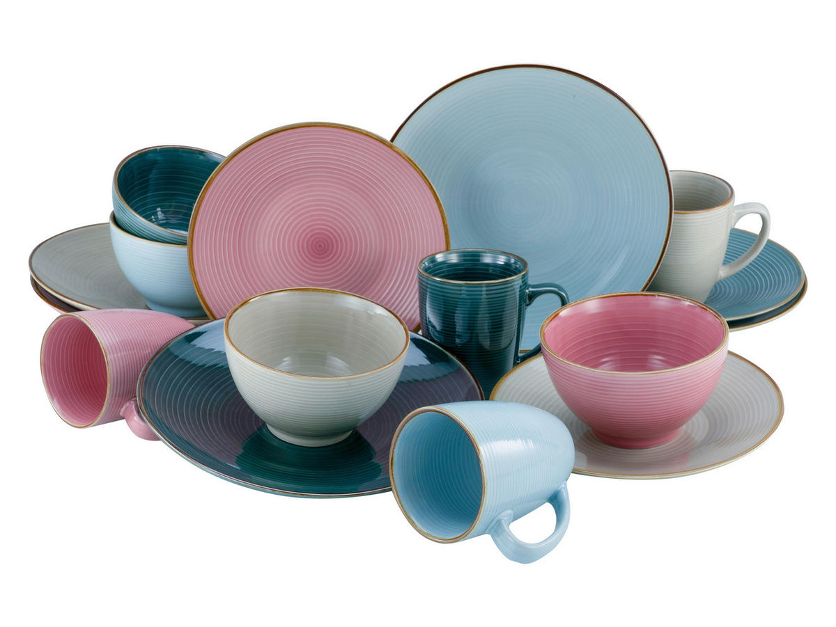 CreaTable Kombiservice COSY DAY bunt Steinzeug 16 tlg. COSY DAY - bunt - CreaTable