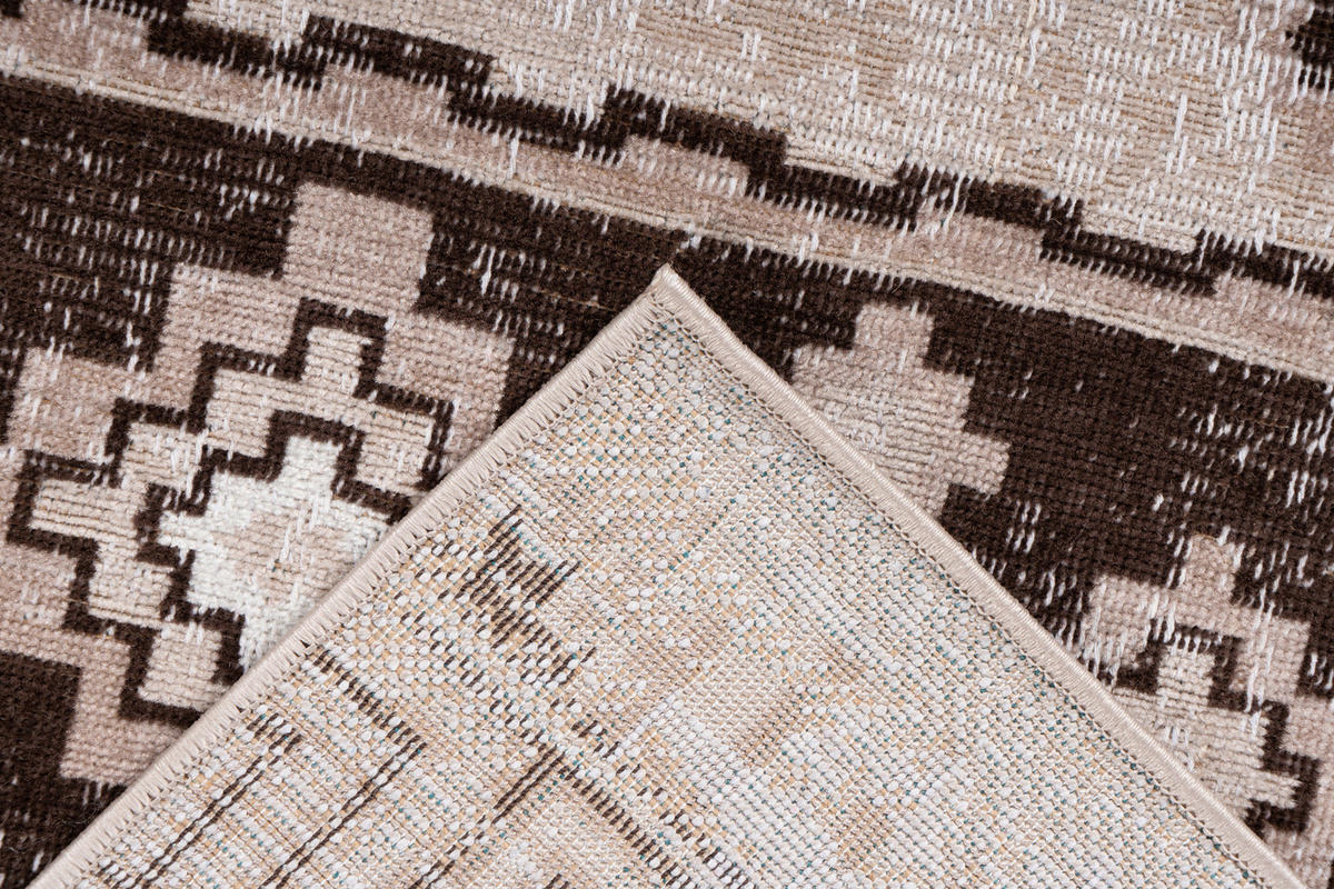 360Living Teppich Ariya taupe B/L: ca. 80x150 cm Ariya - taupe (80,00/150,00cm) - 360Living
