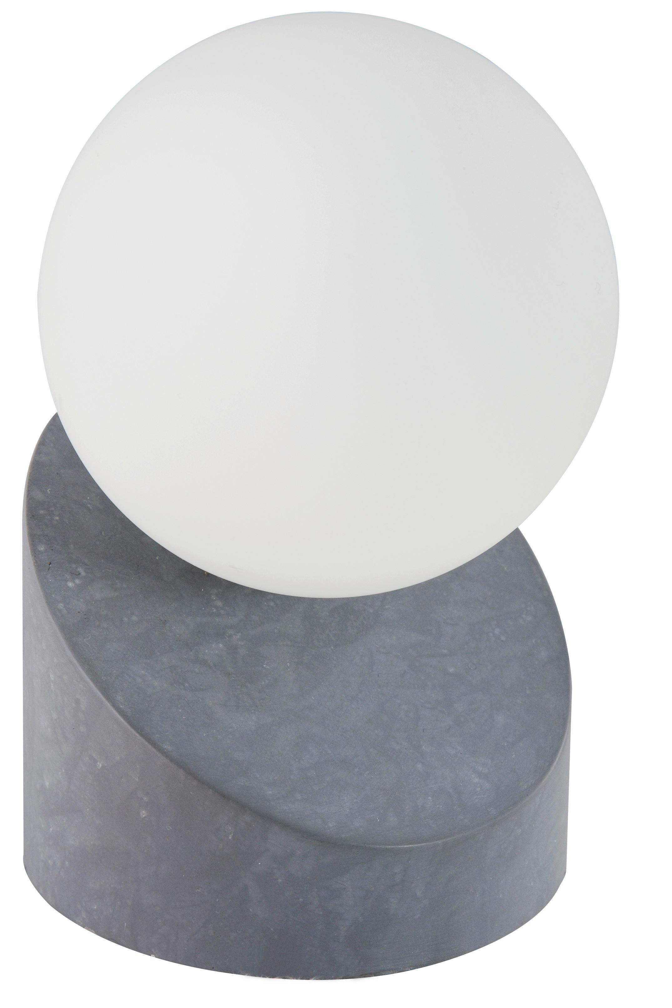 Nowa Tischleuchte 50300148 grau Metall Glas H/D: ca. 16x10 cm G9 1 Brennstellen ALISA - grau (10,00/16,00cm) - Nowa