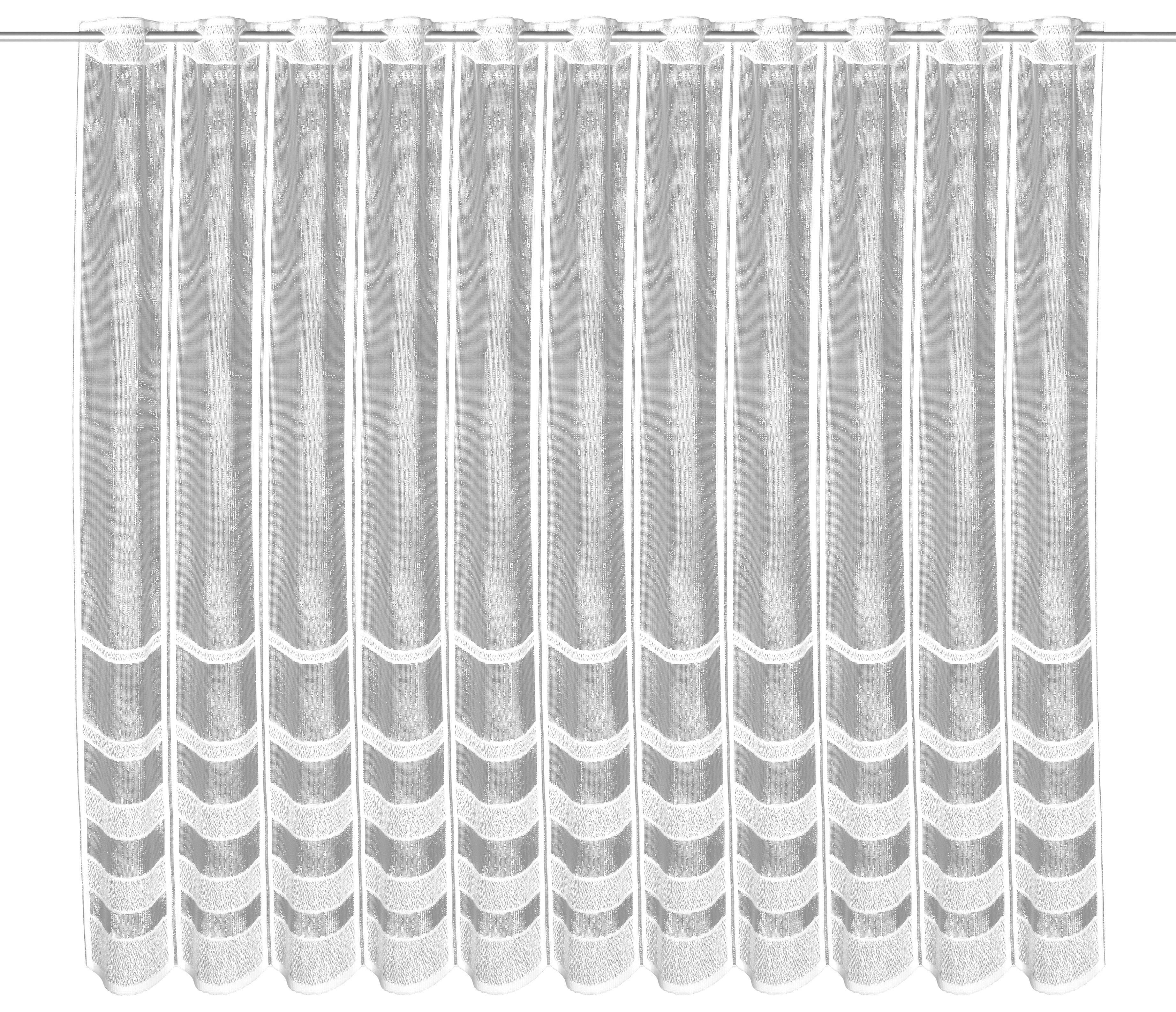 Thumbnail - creative lifestyle Scheibengardine Alma weiß B/L: ca. 150x110 cm