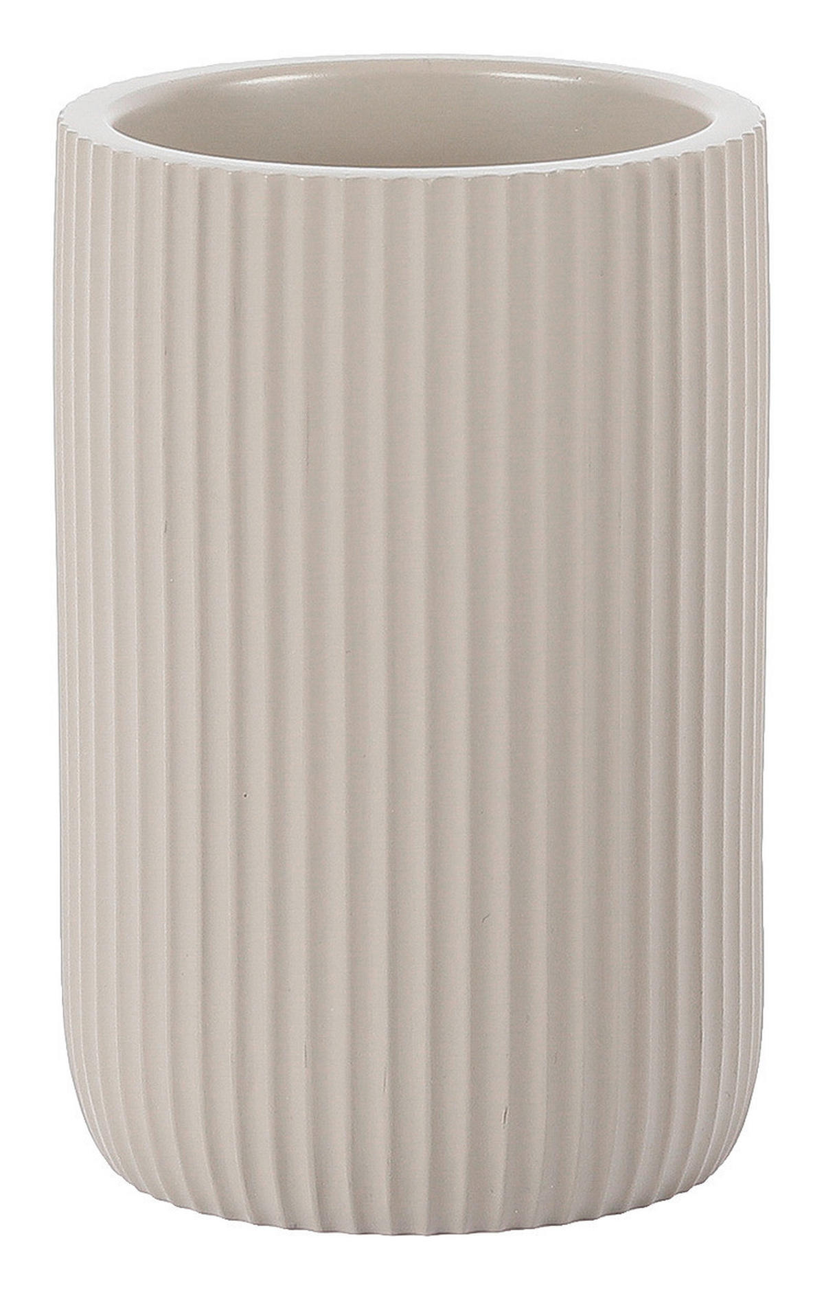 Zahnputzbecher sand Polyresin B/H: ca. 7,5x11,7 cm Zahnputzbecher_Samos sand - sand (7,50/11,70cm)