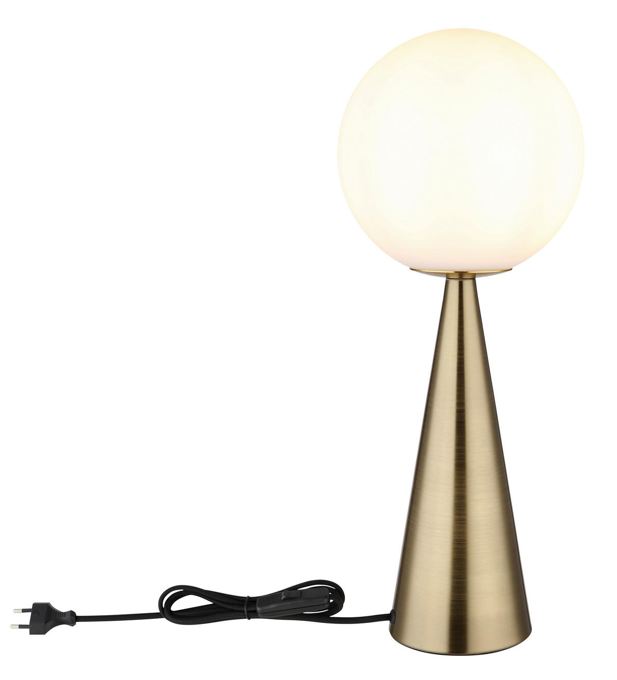 GLOBO Tischleuchte Pinpal 21031M messing Metall Glas H: ca. 50 cm E27 1 Brennstellen Pinpal - messing (50,00cm) - GLOBO