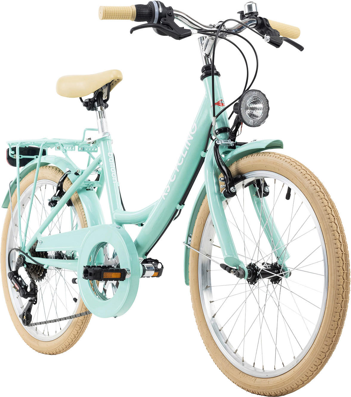 KS-Cycling Kinderrad Balloon Balloon 20 Zoll Rahmenhöhe 34 cm 6 Gänge grün grün ca. 20 Zoll Balloon - grün - KS-Cycling
