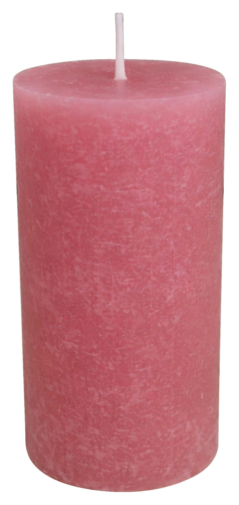 Stumpenkerze rosé H/D: ca. 12x6,8 cm Stumpenkerze - rosé (6,80/12,00cm)