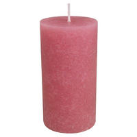 Stumpenkerze rosé H/D: ca. 12x6,8 cm Stumpenkerze - rosé (6,80/12,00cm)